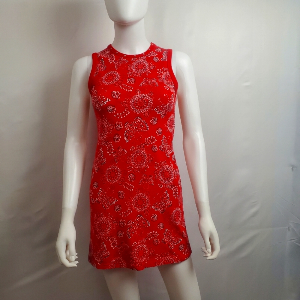 J. Khaki Girls Dress Red Floral Print